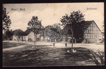 Menz i. Mark Dorfstrasse 1912 