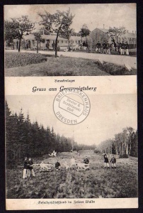 Großvoigtsberg Barackenlager 1917 Schießstand 