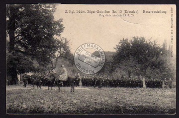 Dresden 2. Sächs. Jäger Bataillon No. 13 Reser 
