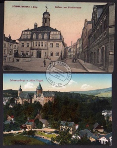 Schwarzenberg Erzgeb. Rathaus Schloßstr. 1910 