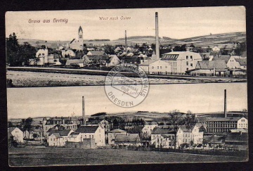 Bretnig Niederdorf Fabrik 1917 Feldpost 