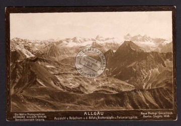 Allgäu Nebelhorn Höfats 1898 Hillger Verlag 