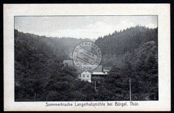 Sommerfrische Langethalsmühle bei Bürgel Thür. 
