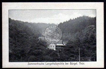 Sommerfrische Langethalsmühle bei Bürgel Thür. 