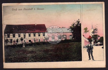 Klipphausen Naustadt b. Meissen Gasthof 1912 