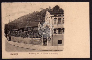 Meissen Steinweg A. Müllers Weinberg 1920 