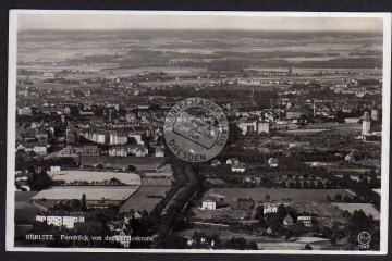 Görlitz Fernblick v.d. Landeskrone 1935 