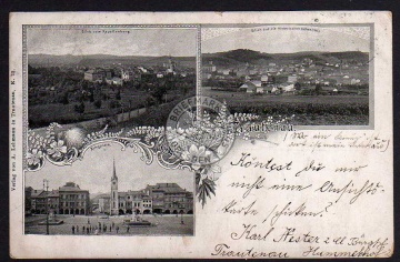 Trautenau 1898 Ringplatz 