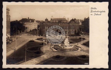 Görlitz Hindenburgplatz Post Zierbrunnen 1936 
