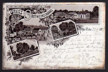 Rötha 1895 Obstweinschänke Restaurant Litho 