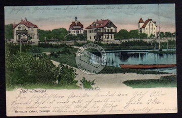 Bad Lausigk 1903 Villenkolonie 4 Villen am See 