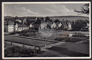 Ellefeld Vogtl. Parkanlagen Villen 1938 