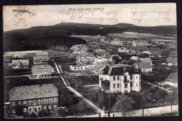 Walddorf Eibau  Blick nach dem Kottmar 1915 