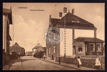 Uetersen Seminar Strasse Bahnpost 1915 