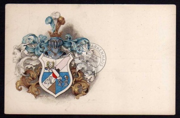 Studentika vera amicitia schönes Wappen 1900 