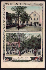 Eutschützer Mühle Gasthaus Restaurant 1909 