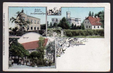 Gasthof Altfranken Schule Schloss ca. 1910 
