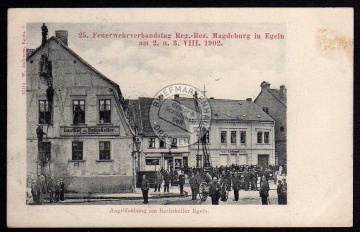 Egeln Magdeburg Feuerwehr Verbandstag 1902 