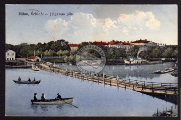 Mitau Jelgava Riga Schloß Feldpost 1917 