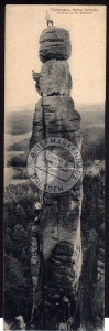 Pfaffenstein Kletterer an der Barbarine 1920 