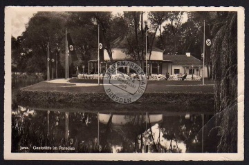 Jena Gaststätte im Paradies 1938 Restaurant 