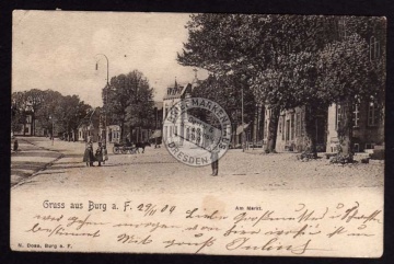 Burg auf Fehmarn 1904 Am Markt 