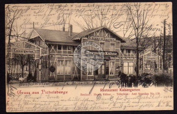 Pichelsberge Restaurant Kaiser Garten 1903 