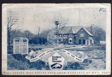 Kankakee Dodson Bird Houses Audubon Assoc 1924 