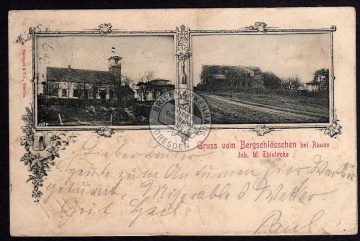 Rauen Gasthaus Bergschlösschen Thielecke 1901 