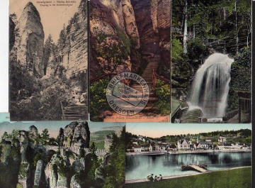 7 AK Sächsische Schweiz Blosstock Kreuzturm 1908 