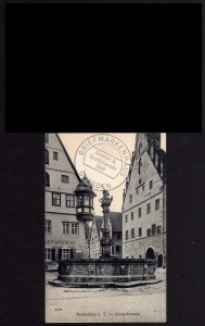 Rothenburg o d Tauber Georgsbrunnen Apotheke 