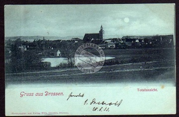 Drossen Lebus Totale Mondschein 1899 