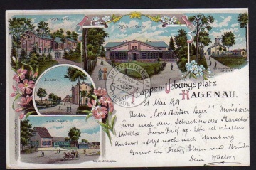 Top Litho Hagenau 1901 Restaurant Wirtschaften 