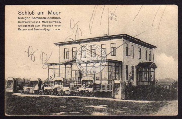 Meldorf 1915 Feldpost Schloß am Meer Enten 