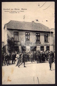 Marne Holstein Gasthof zur Börse 1915 Feldpost 