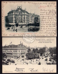 2 AK Berlin 1900 Potsdamer Platz 1 Grand Hotel 