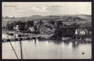 Sonderburg Blick nach Düppel Windmühle 1906 
