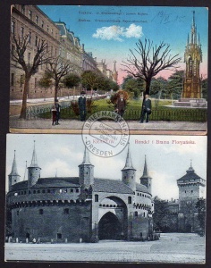 Krakau Straszewski Gasse Rejtan Monument 1915 