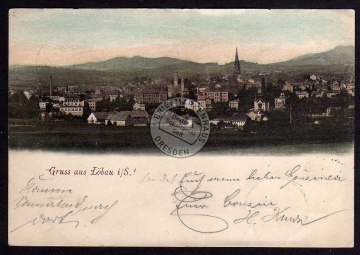 Löbau 1898 Panorama 