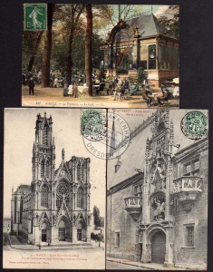 3 AK Nancy Eglise Saint Pierre Musee Lorrain 1907 