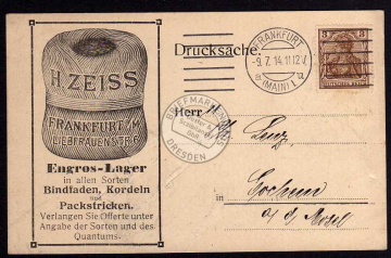 Fankfurt main Liebfrauenstr. Engros Lager 1914 