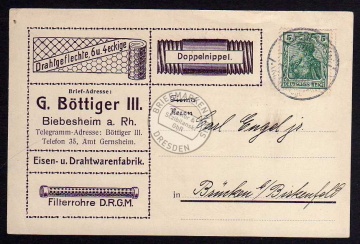 G. Böttiger Biebesheim a. Rhein Eisen & Draht 