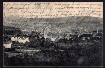 MelsungenPanorama vom Kesselberg 1911 