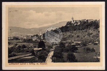 Luftkurort Lorch mit Kloster 1918 