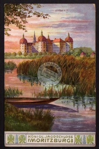 Jagdschloss Moritzburg 1911 Künstlerkarte 