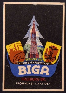 Freiburg BIGA 1947 Landes Exportschau 