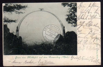 Donnersberg Pfalz Moltkefelsen Moltkebogen 1899 