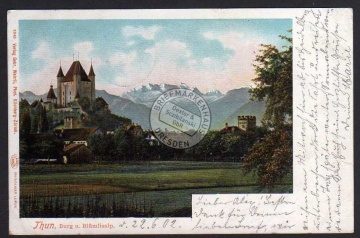Thun Burg Blümisalp 1902 