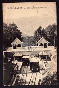 Baden-Baden Merkur Drahtseilbahn Bergstation 