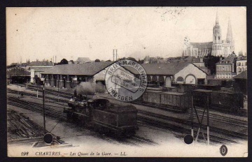 Chartres Les Quais de la Gare Bahnhof Lok 